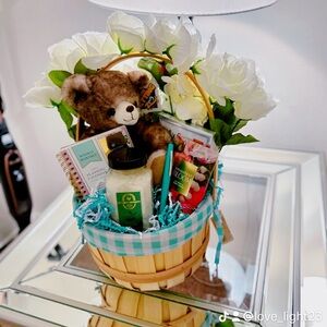 Green and white Basket!